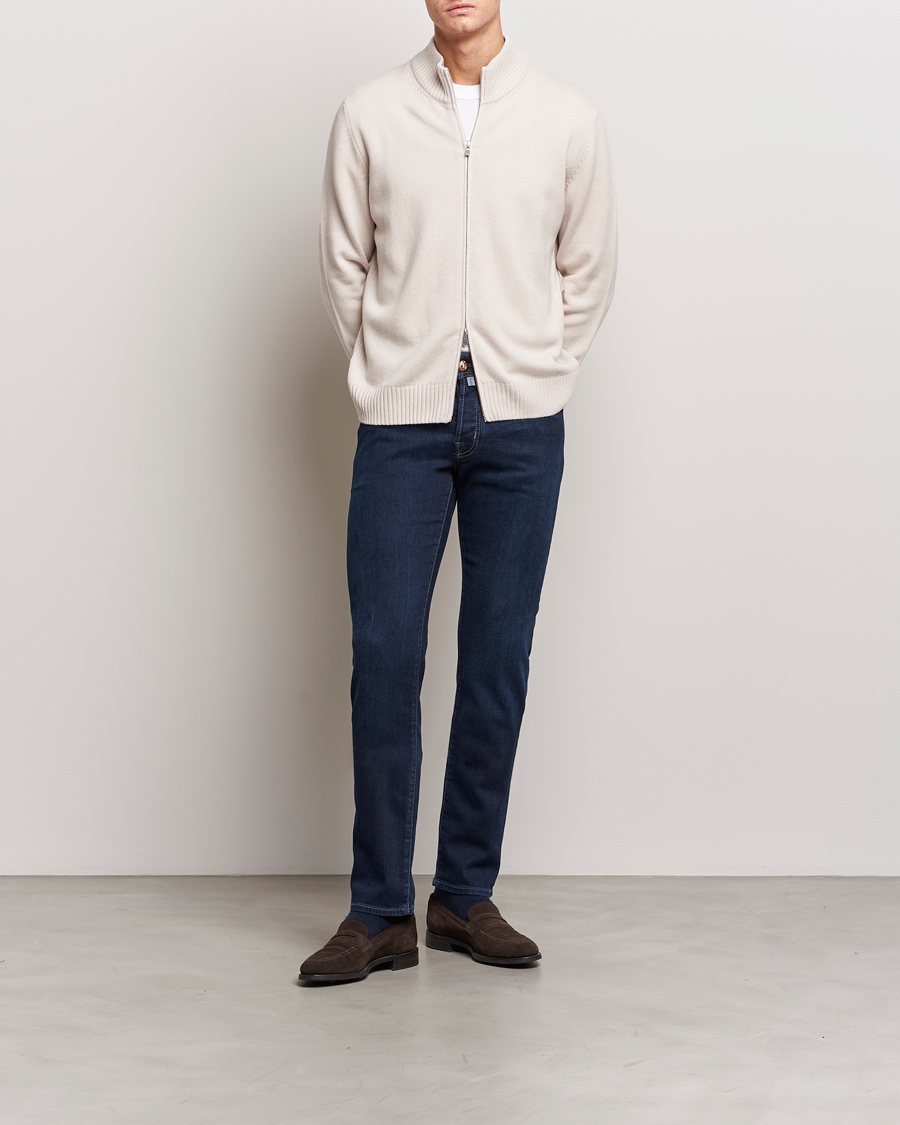 Herre | Jeans | Jacob Cohën | Nick Slim Fit Stretch Jeans Dark Blue