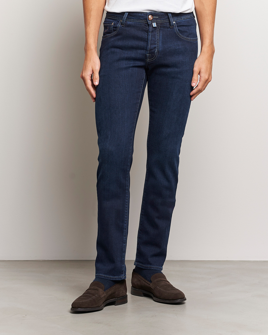 Herre |  | Jacob Cohën | Nick Slim Fit Stretch Jeans Dark Blue