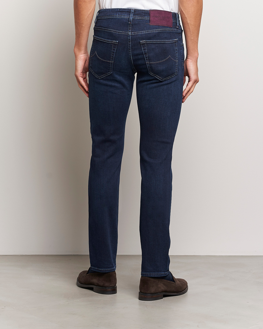 Herre | Jeans | Jacob Cohën | Nick Slim Fit Stretch Jeans Dark Blue