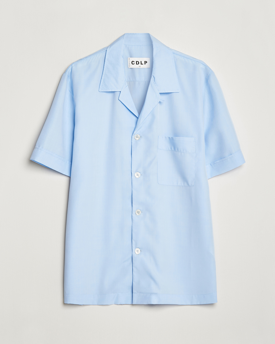 Herre | Pyjamaser og badekåper | CDLP | Short Sleeve Pyjama Shirt Sky Blue