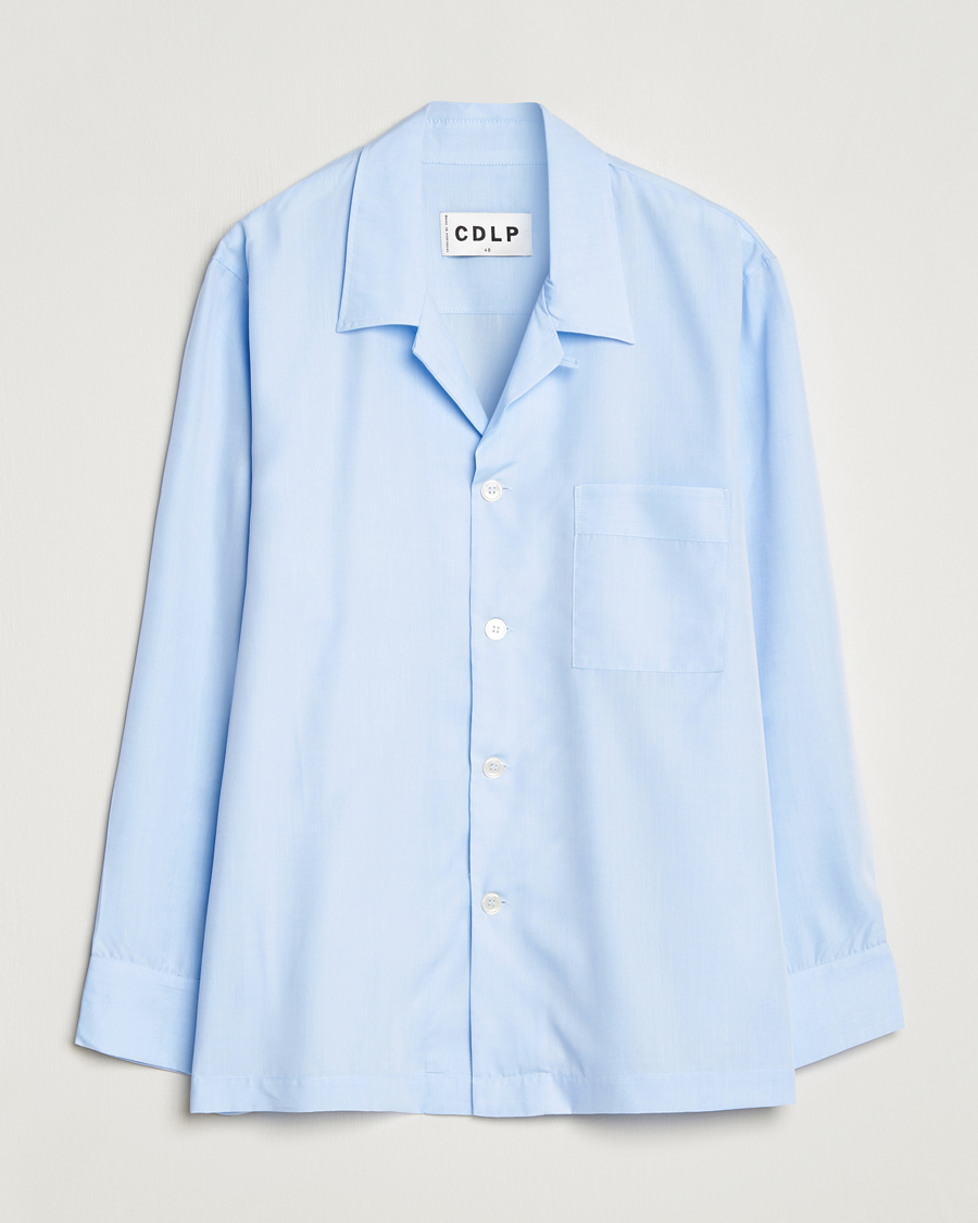 Herre | Pyjamaser og badekåper | CDLP | Long Sleeve Pyjama Shirt Sky Blue