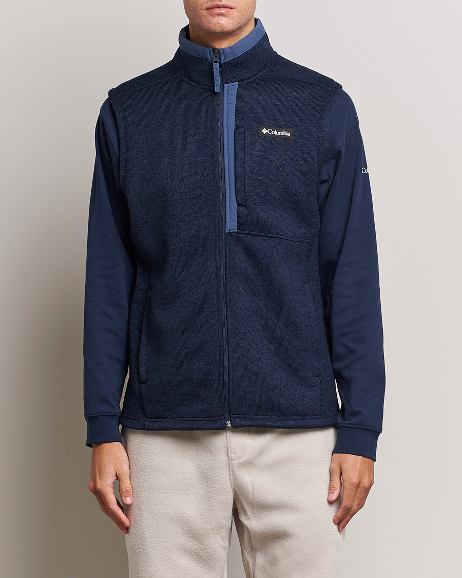 Herre | Active | Columbia | Sweater Weather Fleece Vest Navy Heather