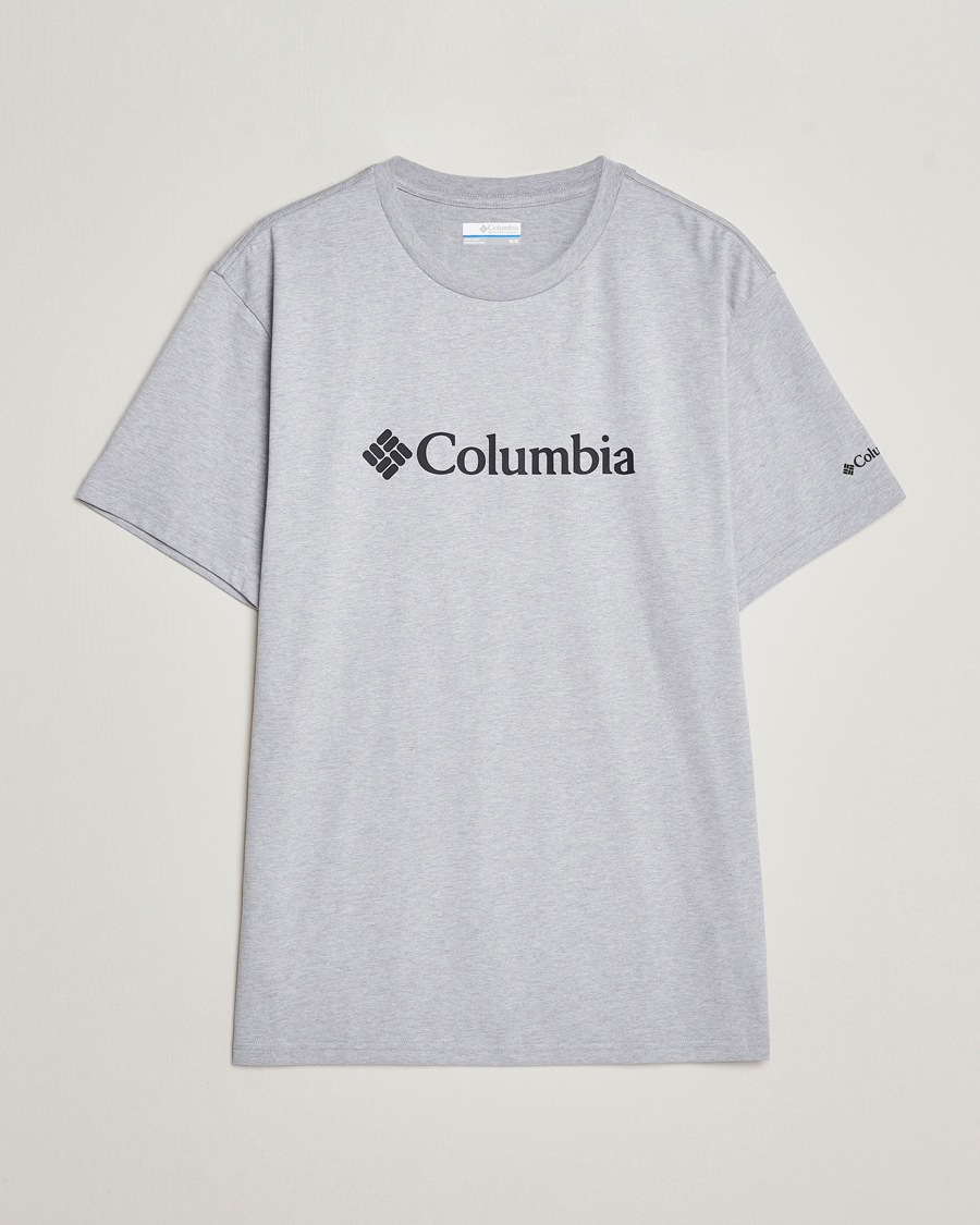 Herre | T-Shirts | Columbia | Organic Cotton Basic Logo T-Shirt Grey Heather