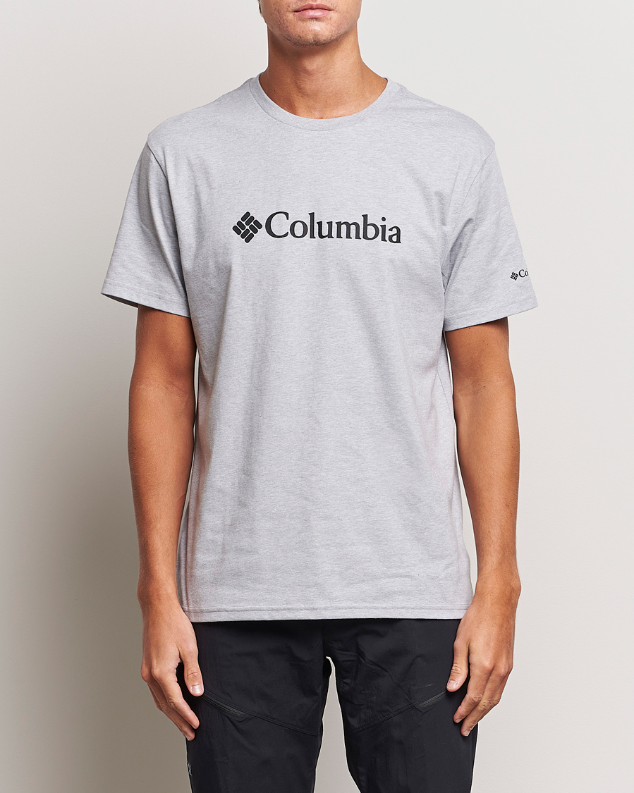 Herre | Columbia | Columbia | Organic Cotton Basic Logo T-Shirt Grey Heather