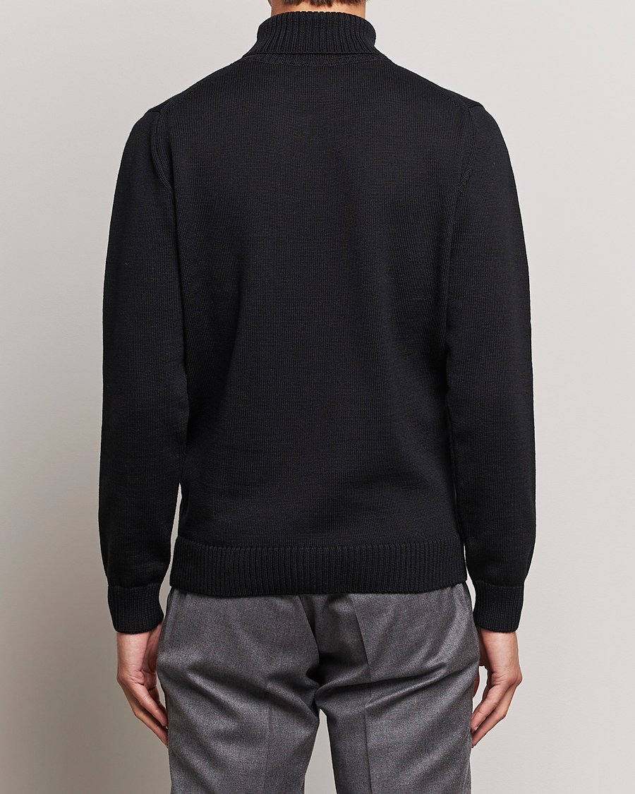 Herre | Gensere | Stenströms | Chunky Merino Rollneck Black