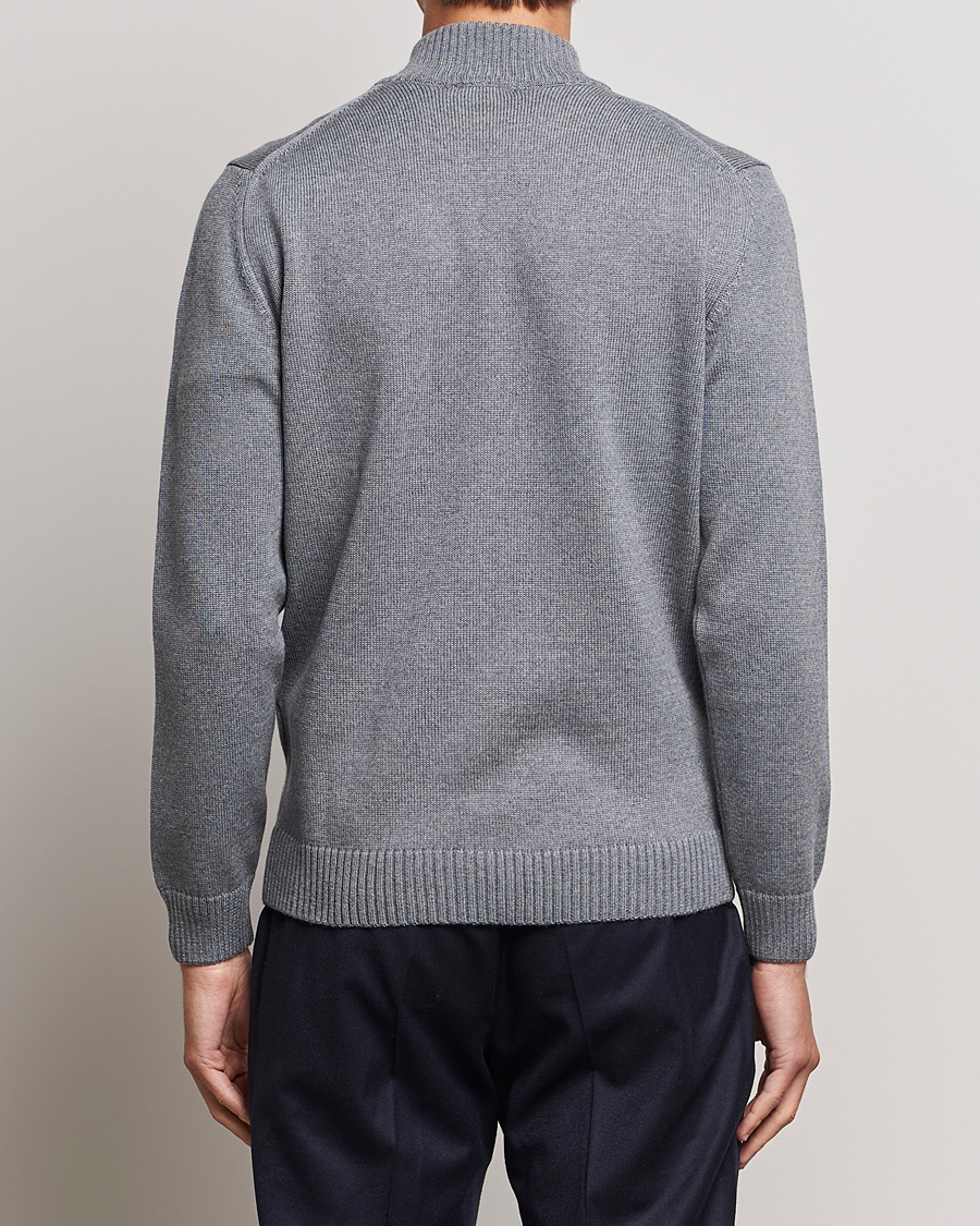Herre | Gensere | Stenströms | Chunky Merino Full Zip Cardigan Grey