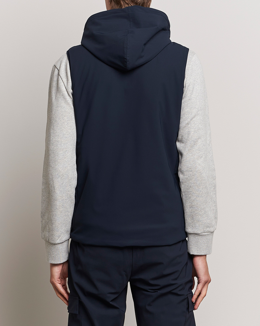 Herre | Jakker | Stenströms | Active Jersey Leisure Hood Vest Navy