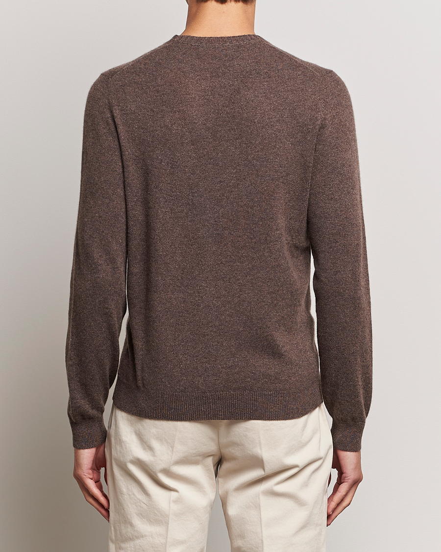 Herre | Gensere | Stenströms | Cashmere Crewneck Brown