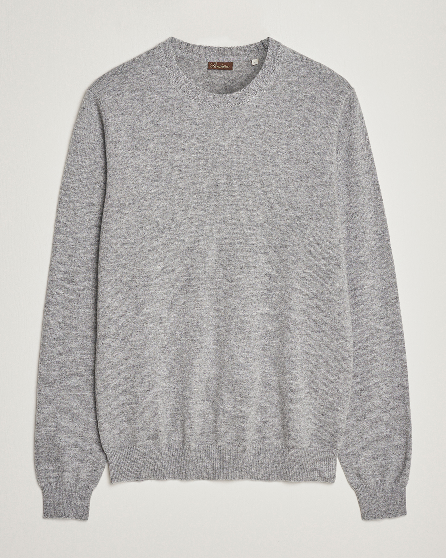 Herre | Gensere | Stenströms | Cashmere Crewneck Grey