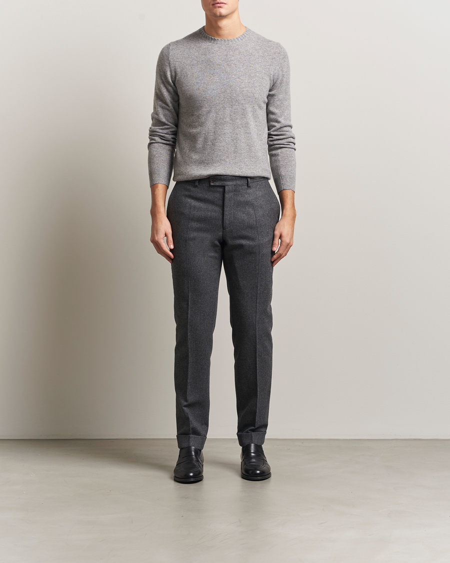 Herre | Gensere | Stenströms | Cashmere Crewneck Grey