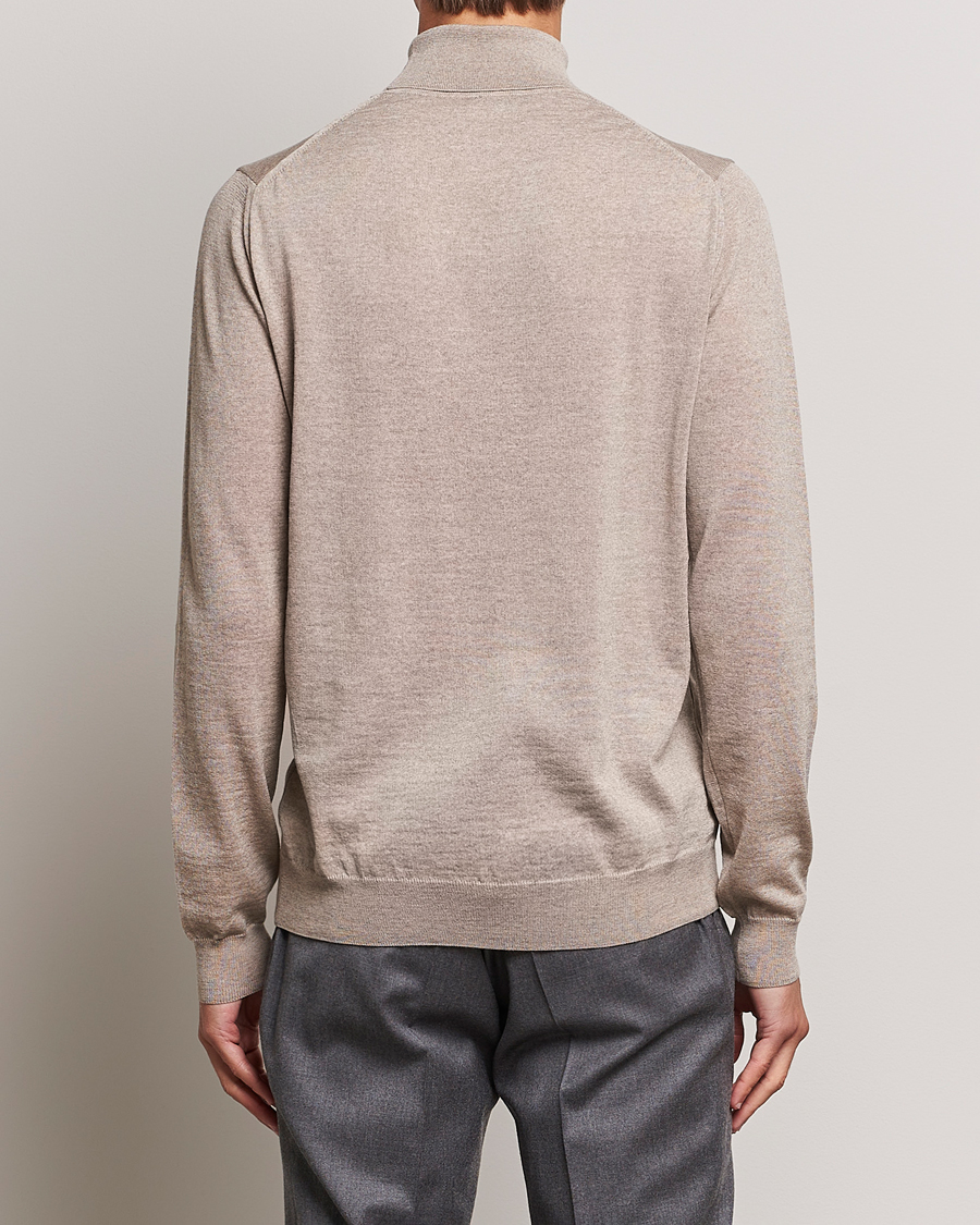 Herre | Gensere | Stenströms | Fine Merino Rollneck Beige