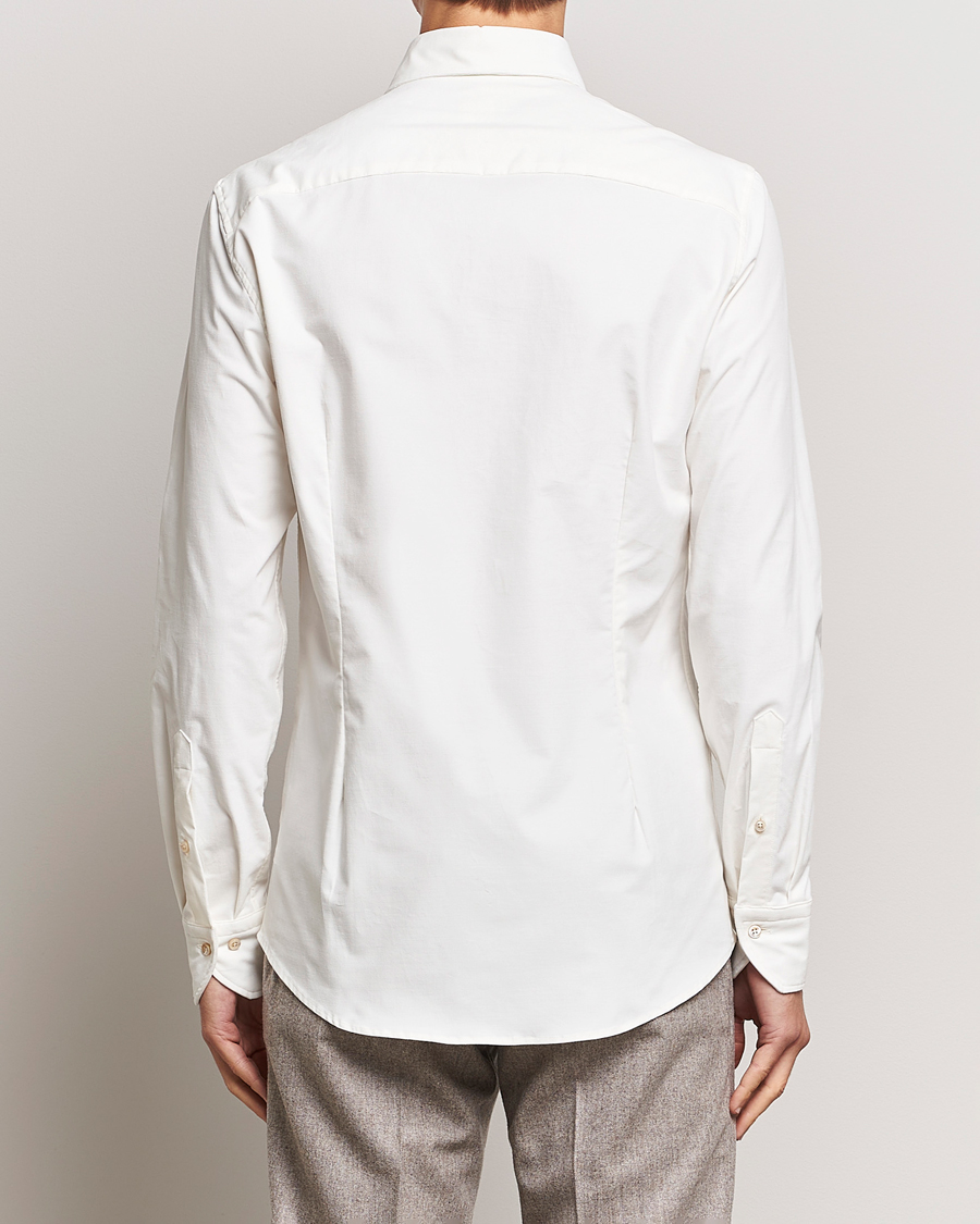 Herre | Skjorter | Stenströms | Slimline Cut Away Corduroy Shirt White