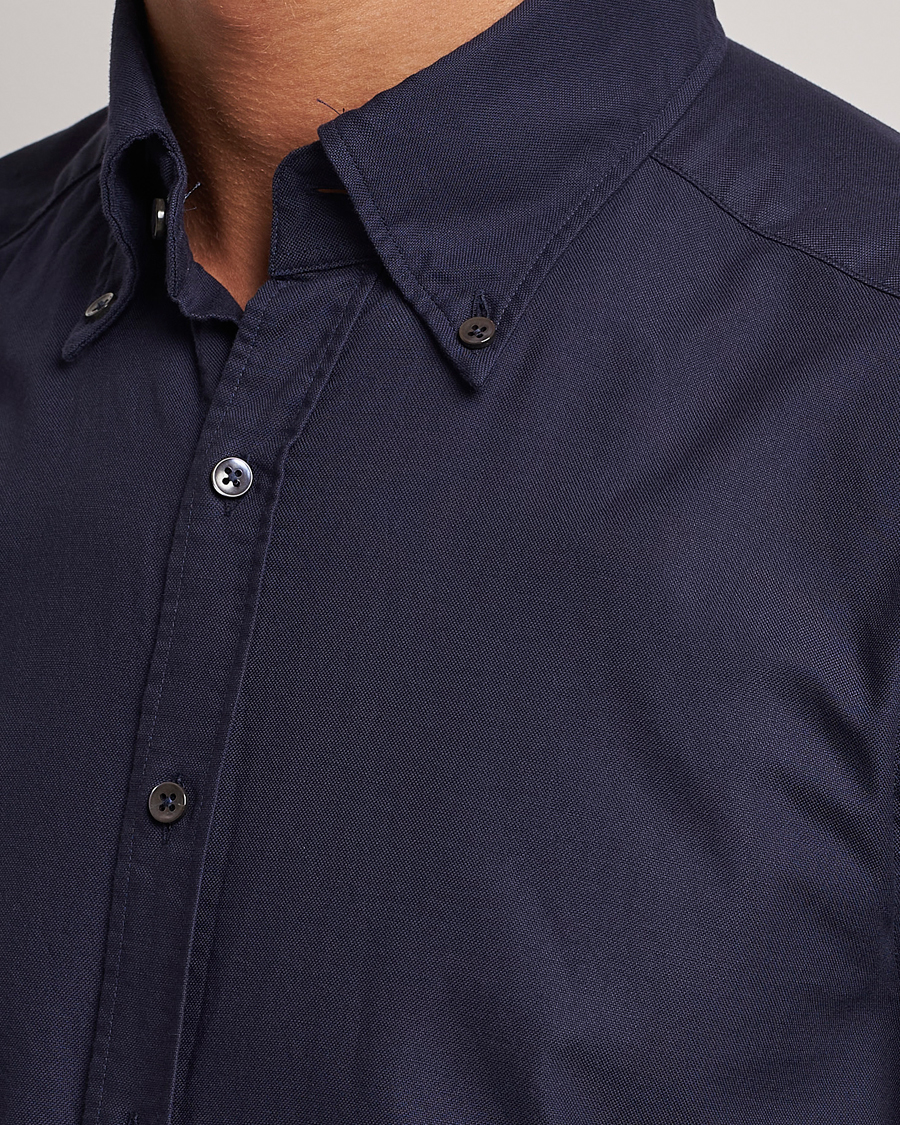 Herre | Skjorter | Stenströms | Slimline Oxford Shirt Navy