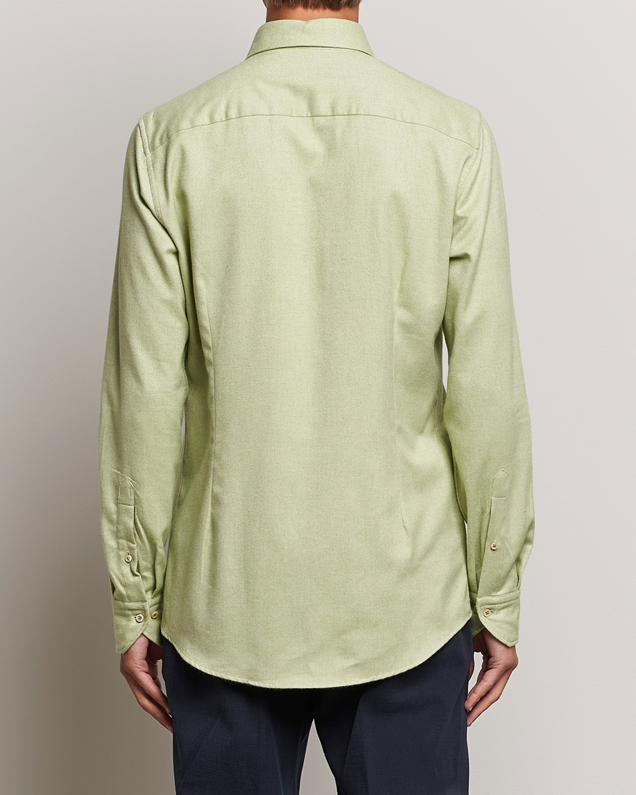 Herre | Skjorter | Stenströms | Slimline Flannel Shirt Green