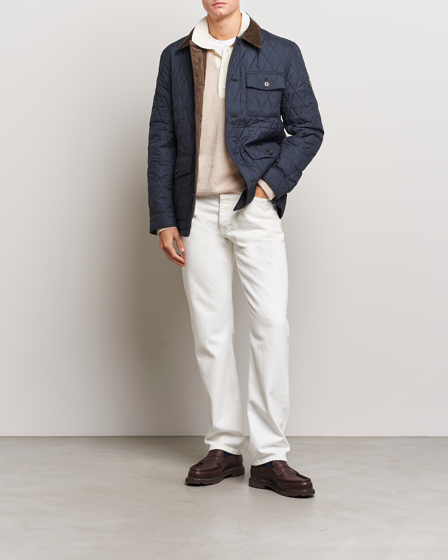 Herre | Jakker | Morris | Thornhill Quilted Jacket Navy
