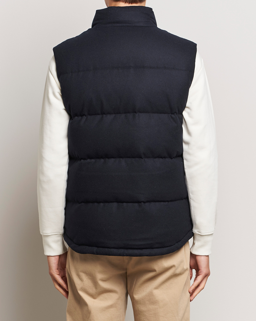 Herre | Jakker | Morris | Alston Wool Flanell Vest Blue