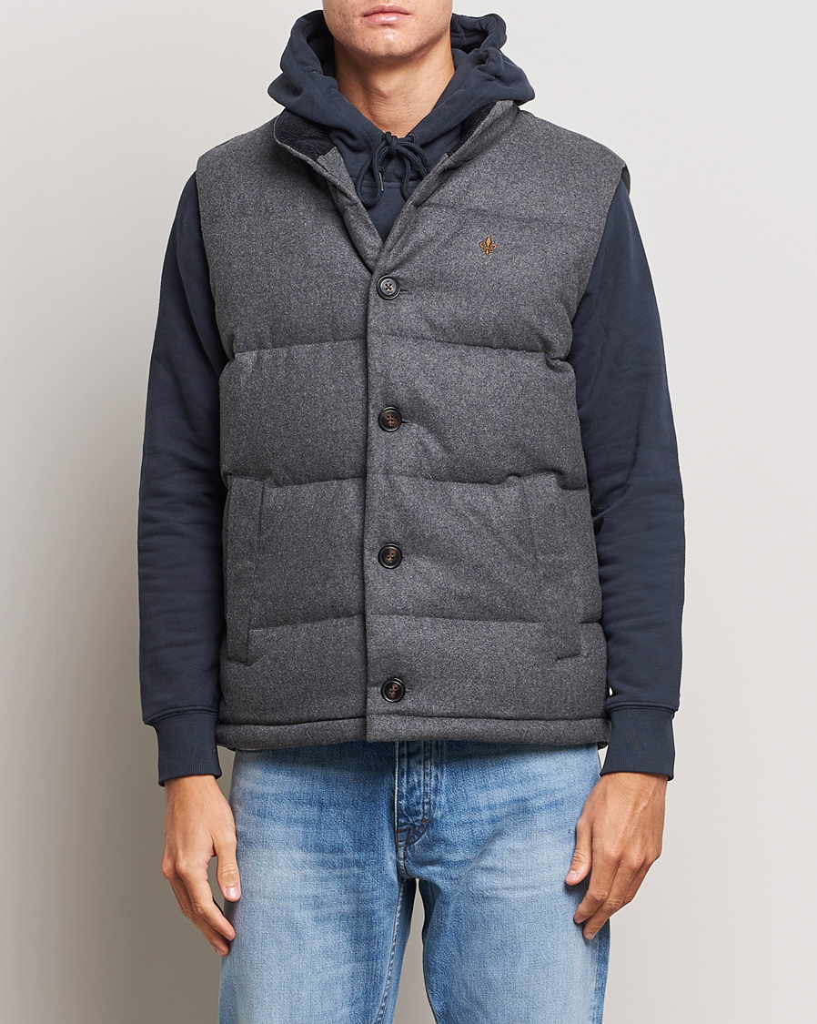 Herre | Jakker | Morris | Alston Wool Flanell Vest Grey