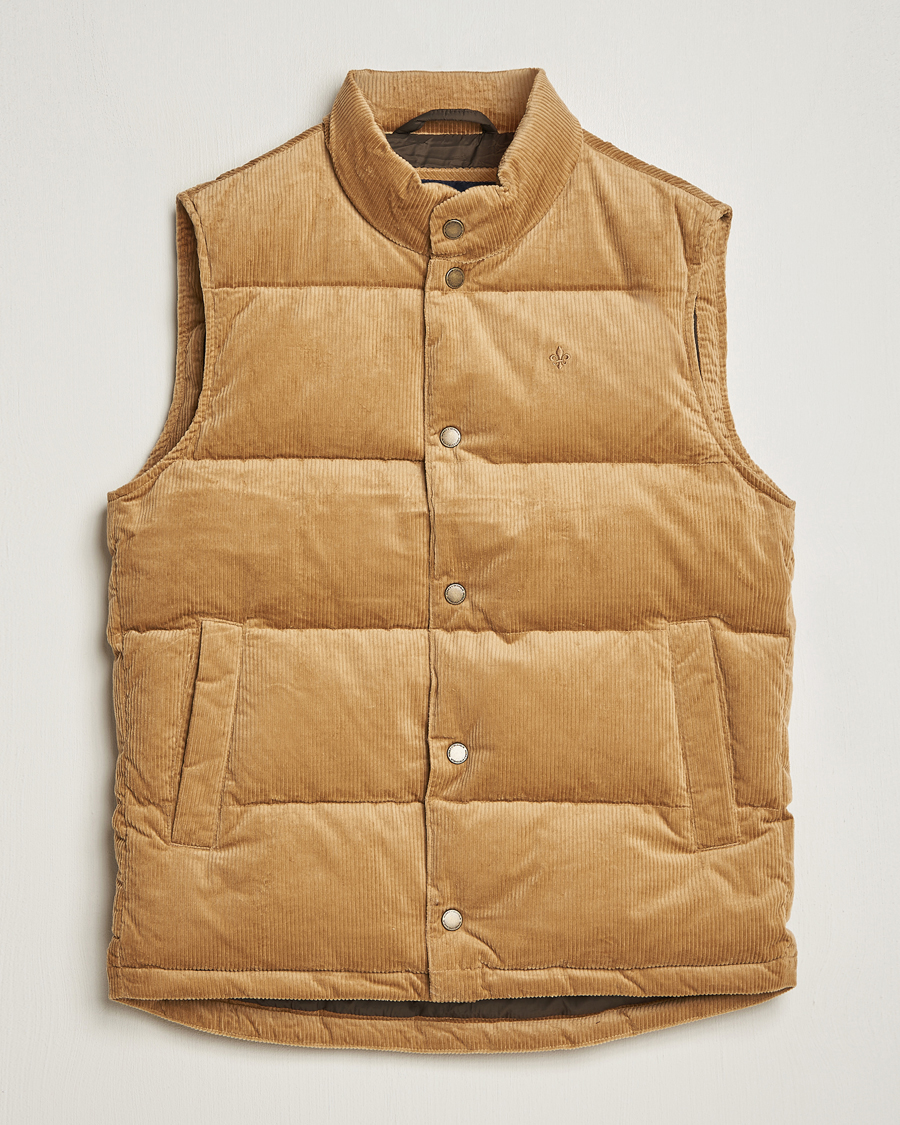 Herre | Jakker | Morris | Kirkby Cord Vest Beige