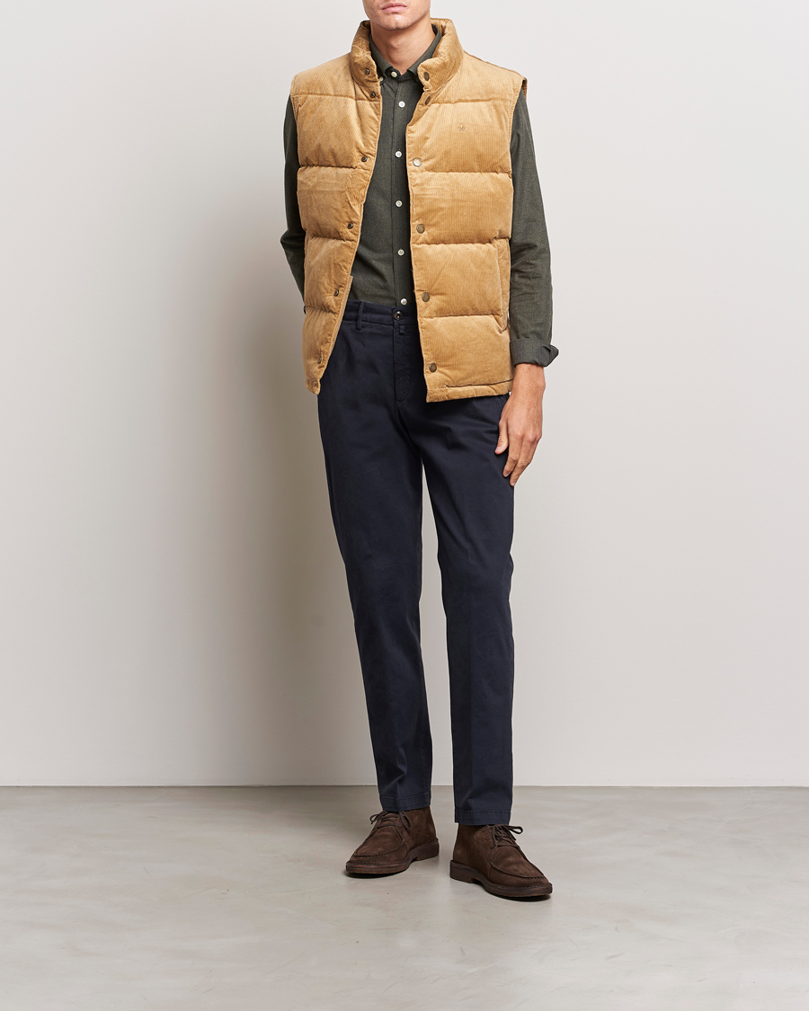 Herre | Jakker | Morris | Kirkby Cord Vest Beige