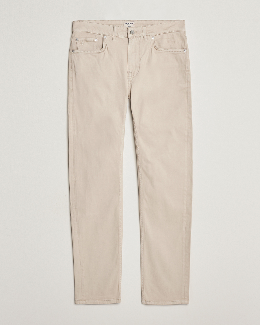 Herre | Bukser | Morris | James Brushed 5-Pocket Pant Khaki