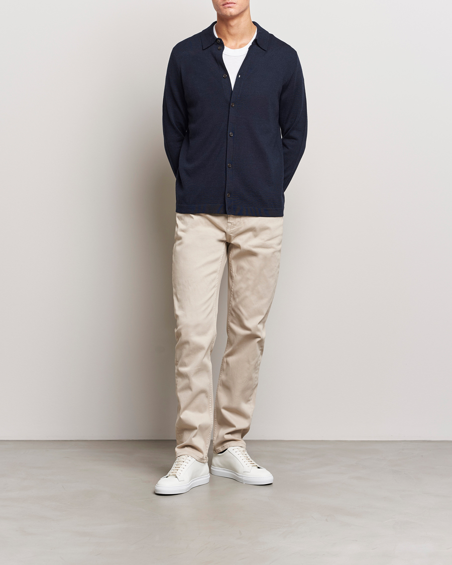 Herre | Bukser | Morris | James Brushed 5-Pocket Pant Khaki