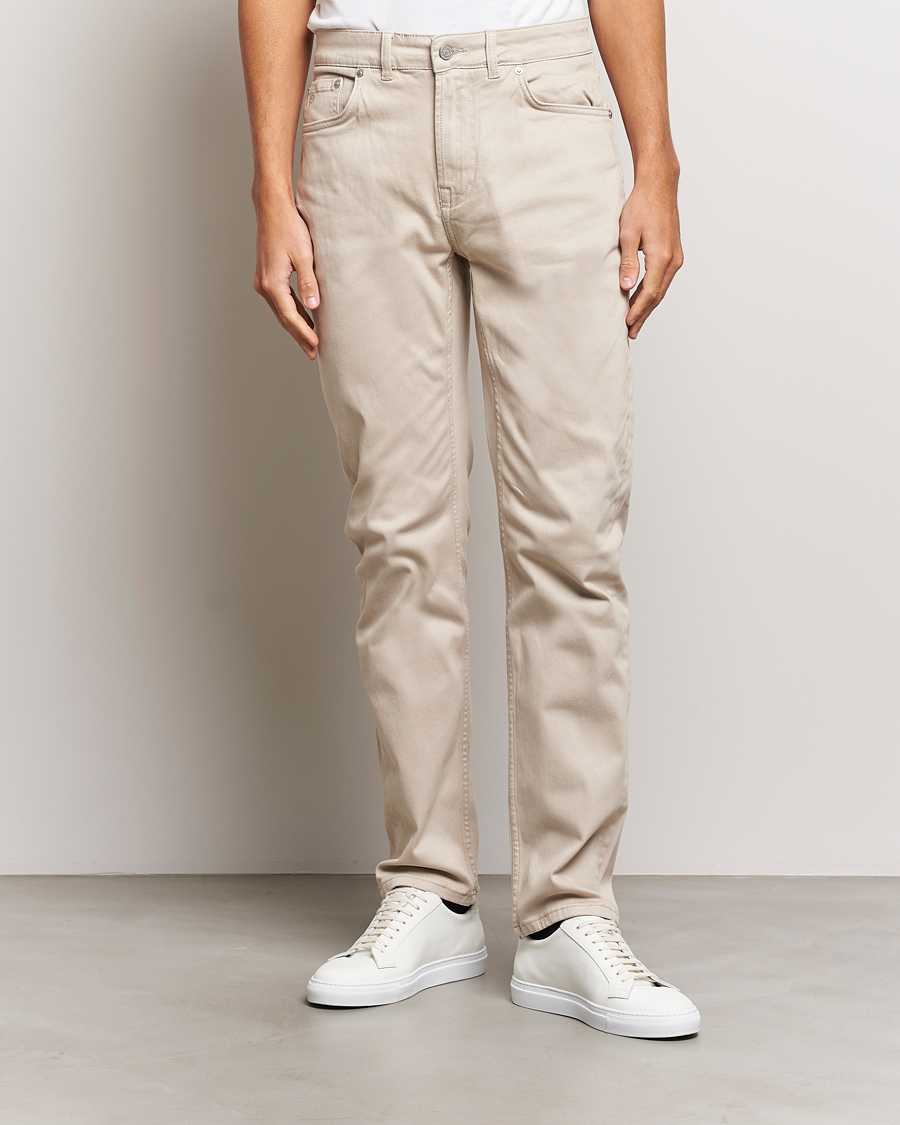 Herre | 5-lommersbukser | Morris | James Brushed 5-Pocket Pant Khaki