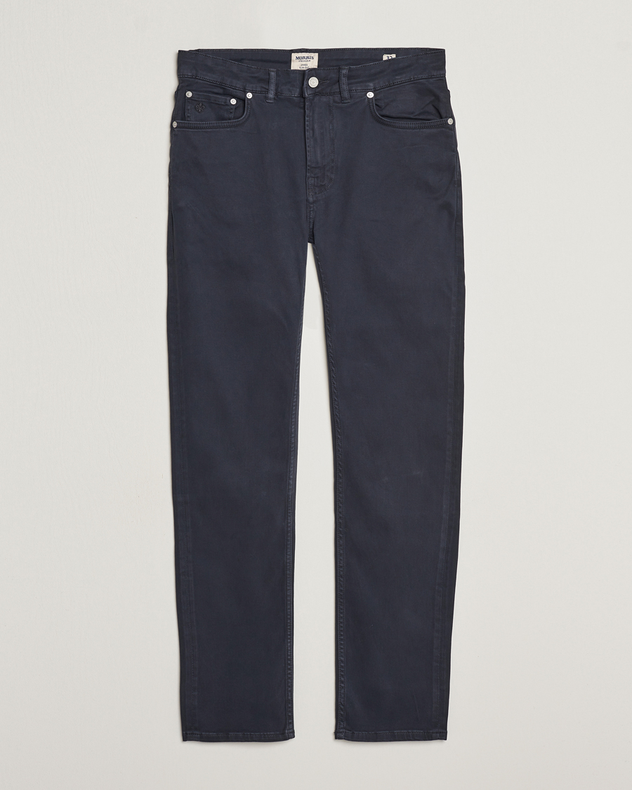 Herre | Bukser | Morris | James Brushed 5-Pocket Pant Blue