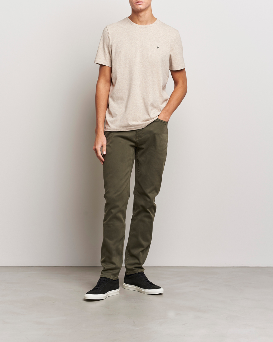 Herre | Bukser | Morris | James Brushed 5-Pocket Pant Olive
