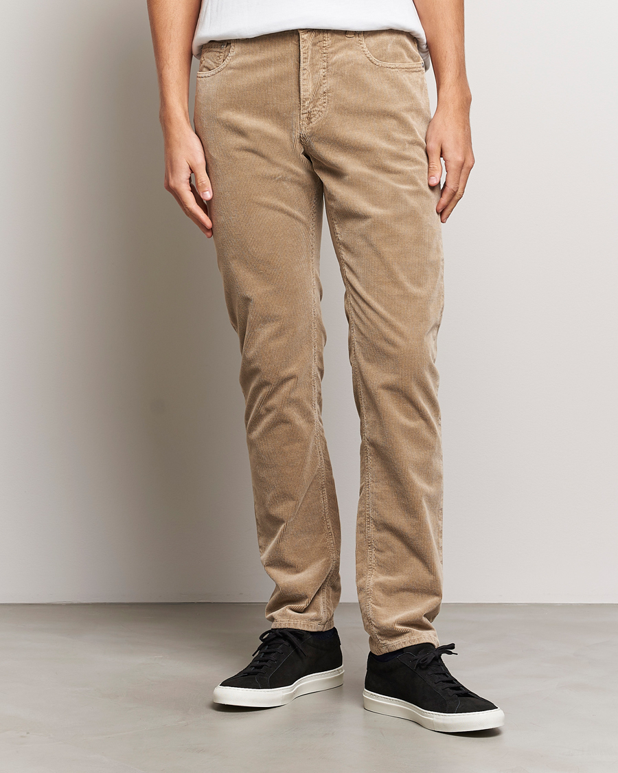 Herre | Bukser | Morris | James Corduroy 5-Pocket Pant Camel
