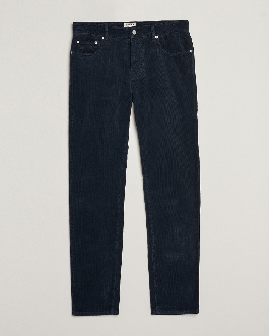 Herre | Bukser | Morris | James Corduroy 5-Pocket Pant Navy