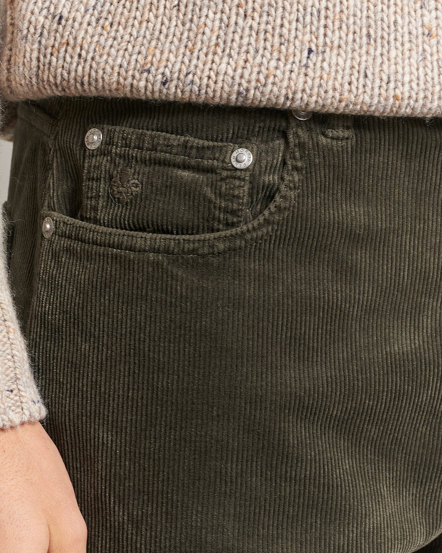 Herre | Bukser | Morris | James Corduroy 5-Pocket Pant Olive