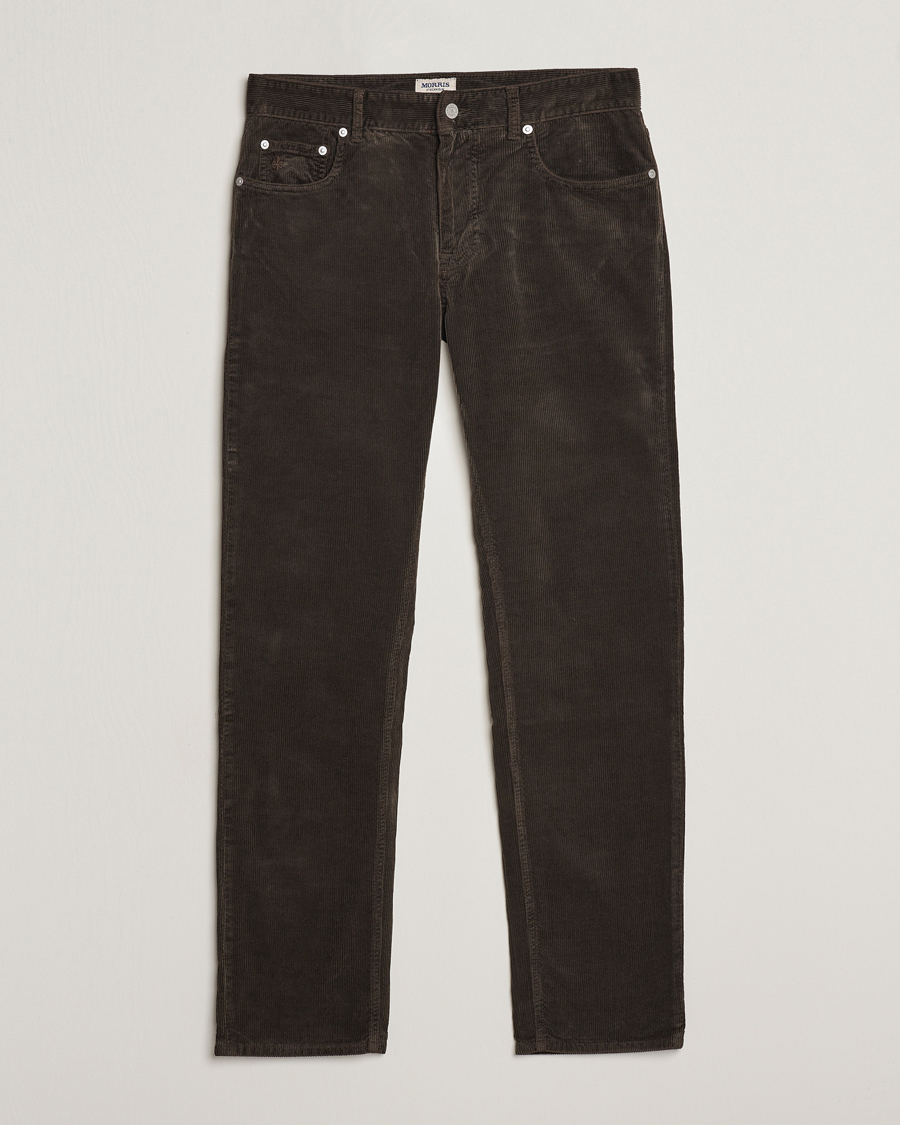 Herre | Bukser | Morris | James Corduroy 5-Pocket Pant Dark Brown