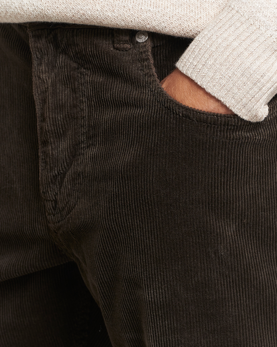 Herre | Bukser | Morris | James Corduroy 5-Pocket Pant Dark Brown