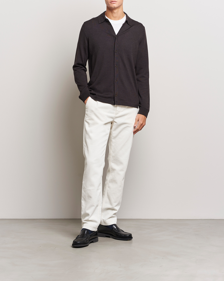Herre | Bukser | Morris | Jeffrey Corduroy Chinos Off White
