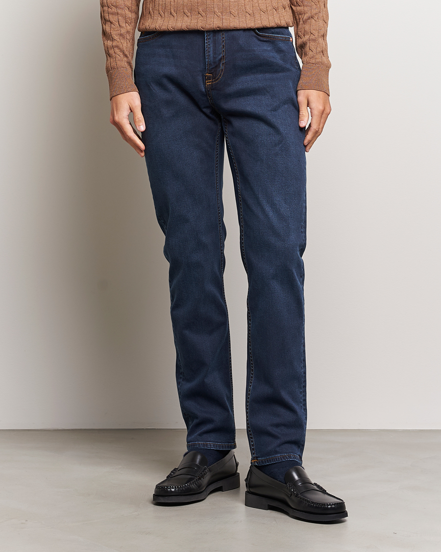 Herre | Preppy Authentic | Morris | James Satin Jeans One Year Wash