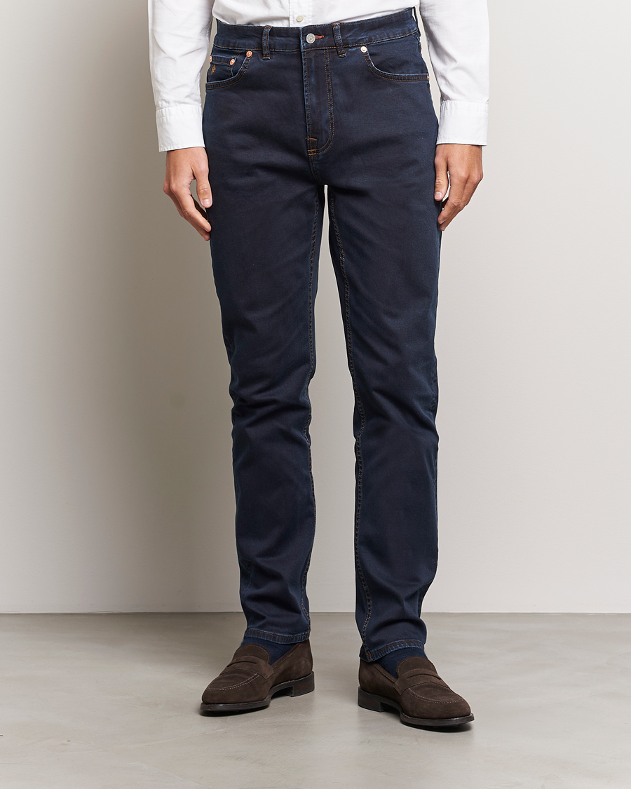 Herre | Blå jeans | Morris | James Satin Jeans Rinse Wash