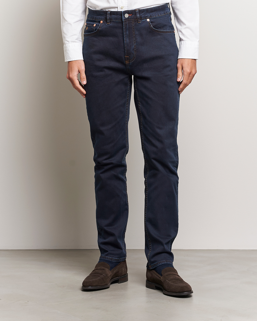 Herre | Slim fit | Morris | James Satin Jeans Rinse Wash