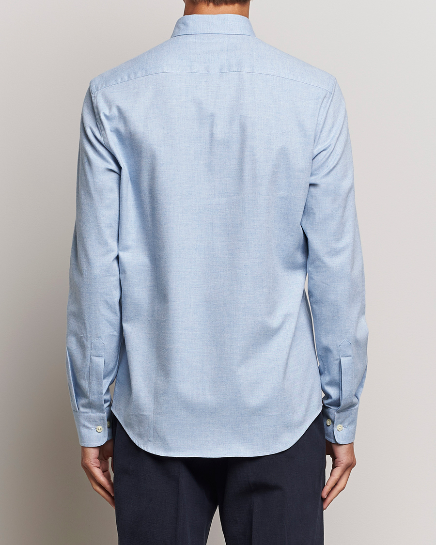 Herre | Skjorter | Morris | Watts Flanell Shirt Light Blue