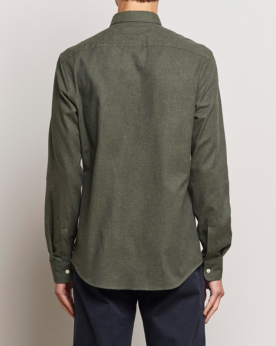 Herre | Skjorter | Morris | Watts Flanell Shirt Olive