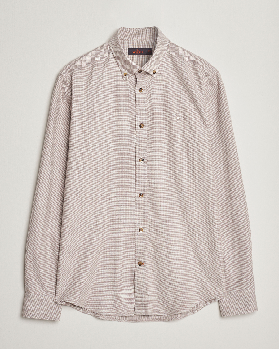Herre | Skjorter | Morris | Flanell Check Shirt Khaki