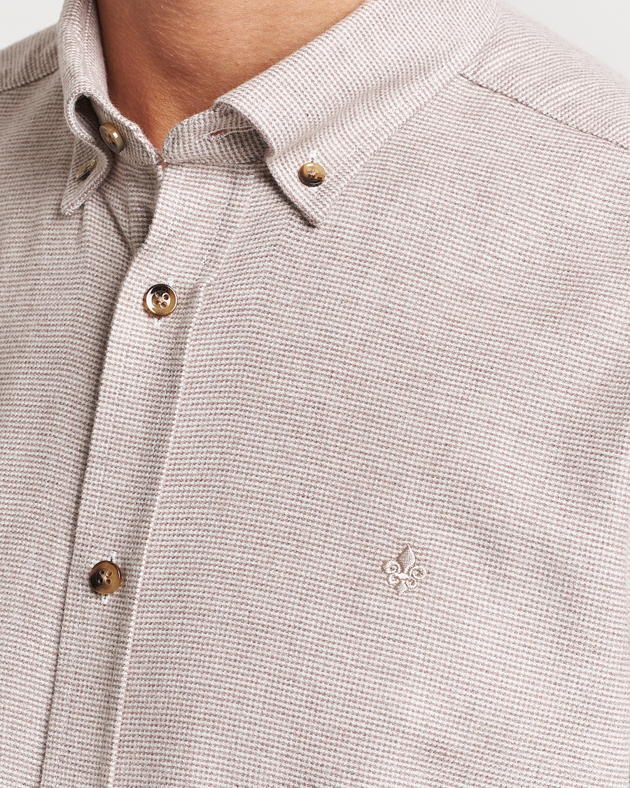 Herre | Skjorter | Morris | Flanell Check Shirt Khaki