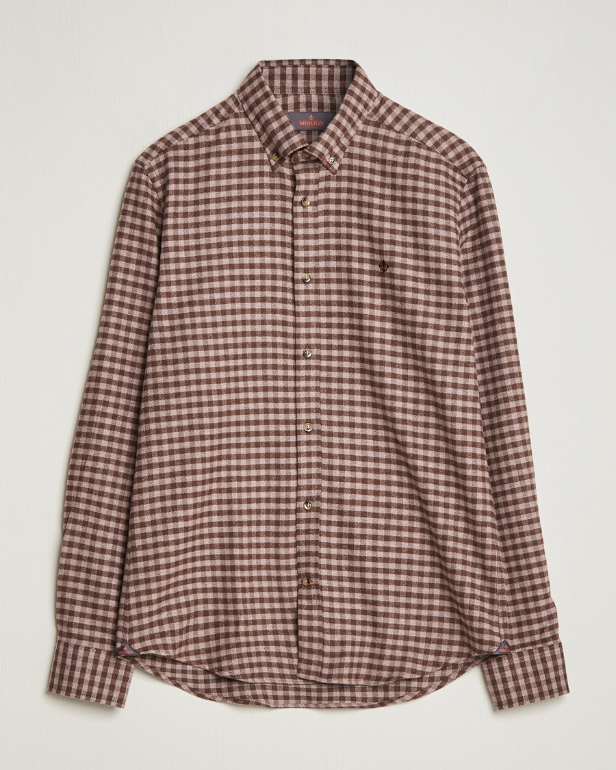 Herre | | Morris | Flanell Check Shirt Brown