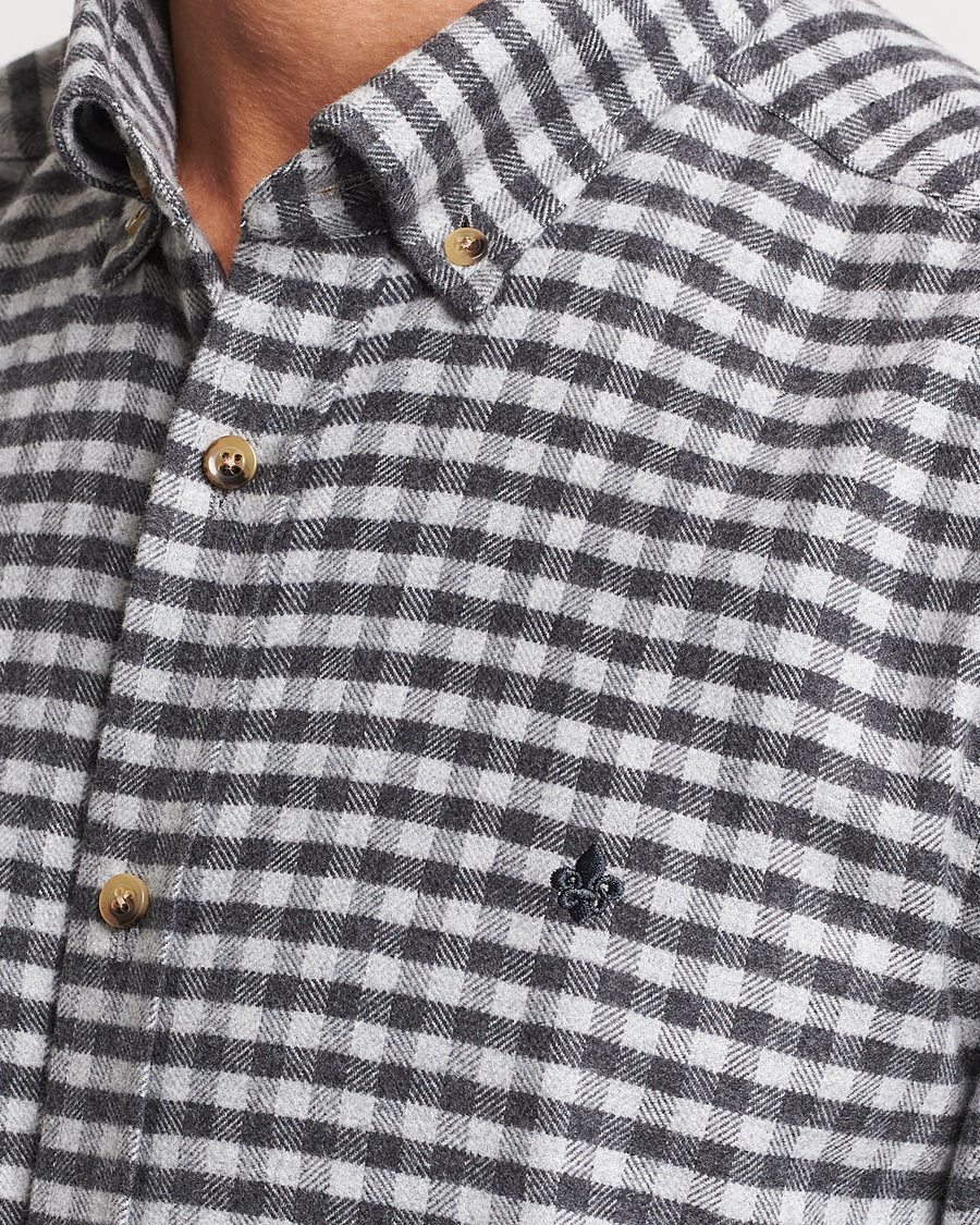 Herre | Skjorter | Morris | Flanell Check Shirt Grey