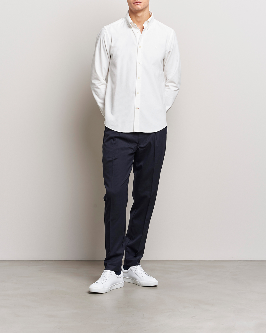 Herre | Skjorter | Morris | Douglas Corduroy Shirt Off White