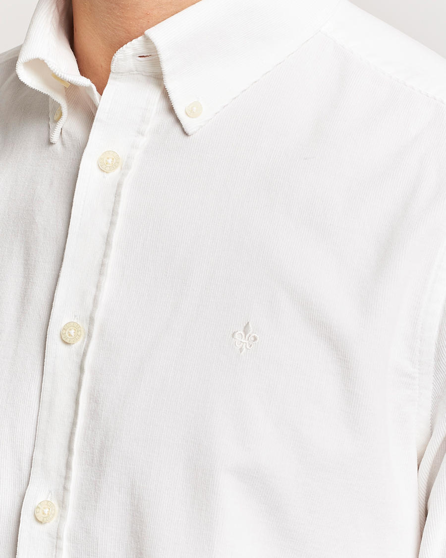 Herre | Skjorter | Morris | Douglas Corduroy Shirt Off White