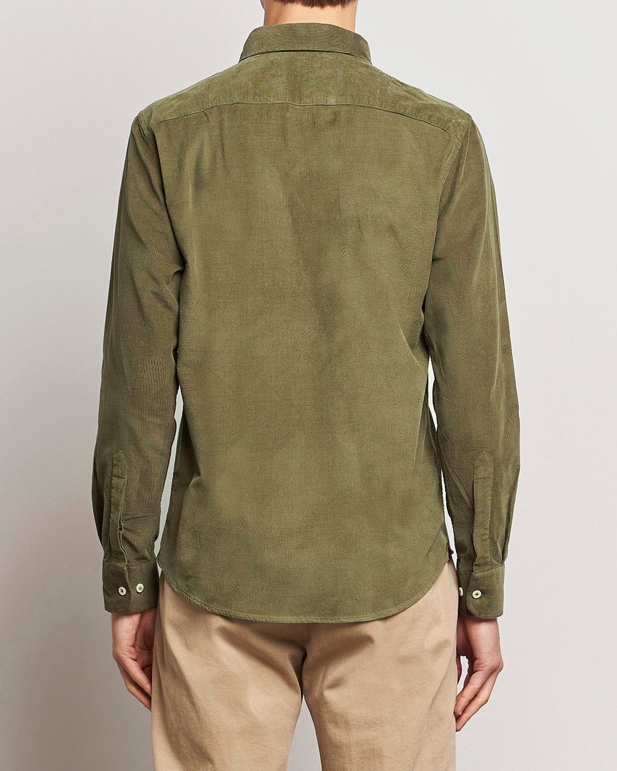 Herre | Skjorter | Morris | Douglas Corduroy Shirt Olive