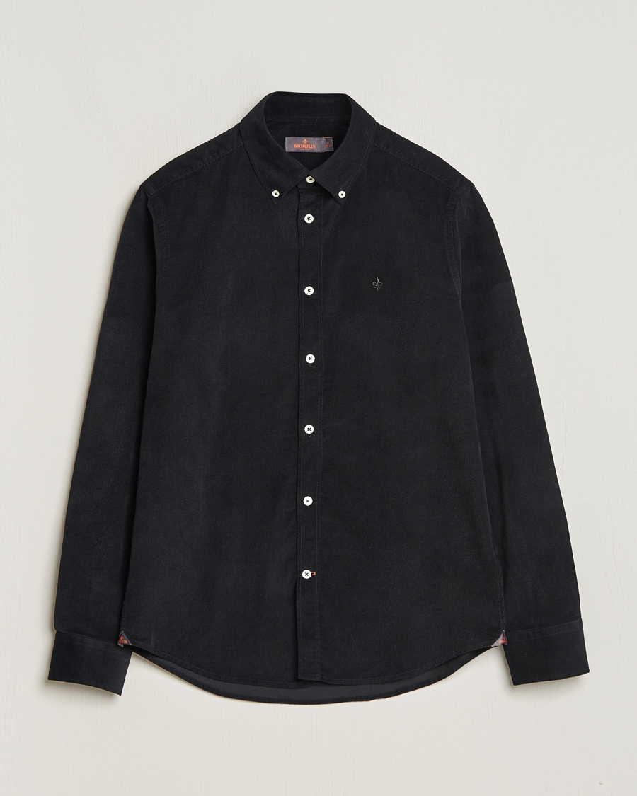 Herre | Skjorter | Morris | Douglas Corduroy Shirt Black