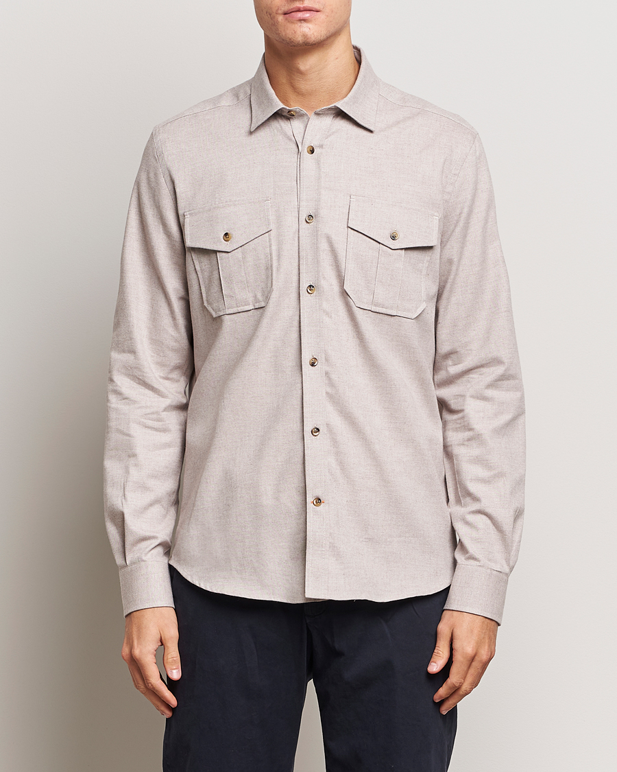 Herre |  | Morris | Weights Flanell Shirt Khaki