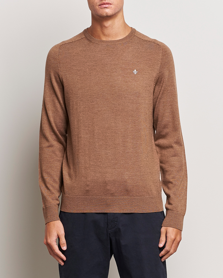 Herre | Gensere | Morris | Merino Crew Neck Pullover Camel