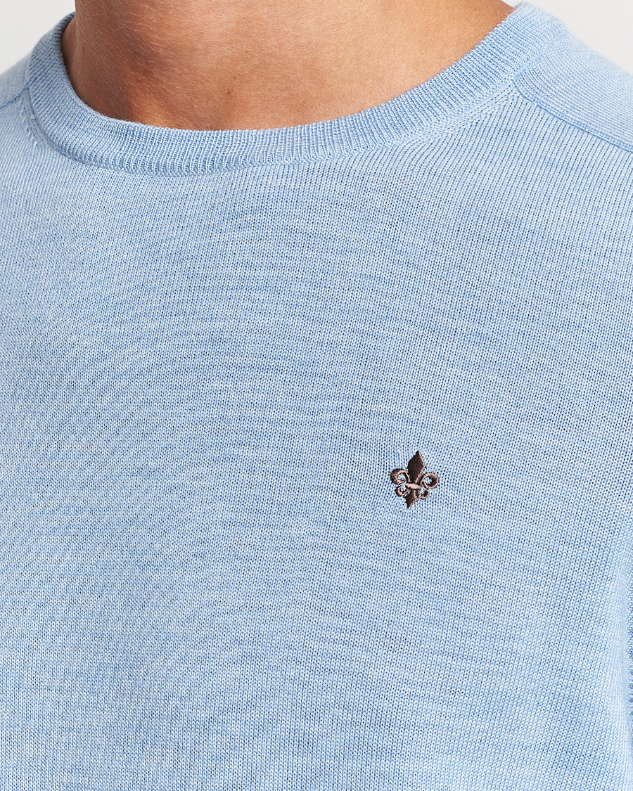 Herre | Gensere | Morris | Merino Crew Neck Pullover Light Blue